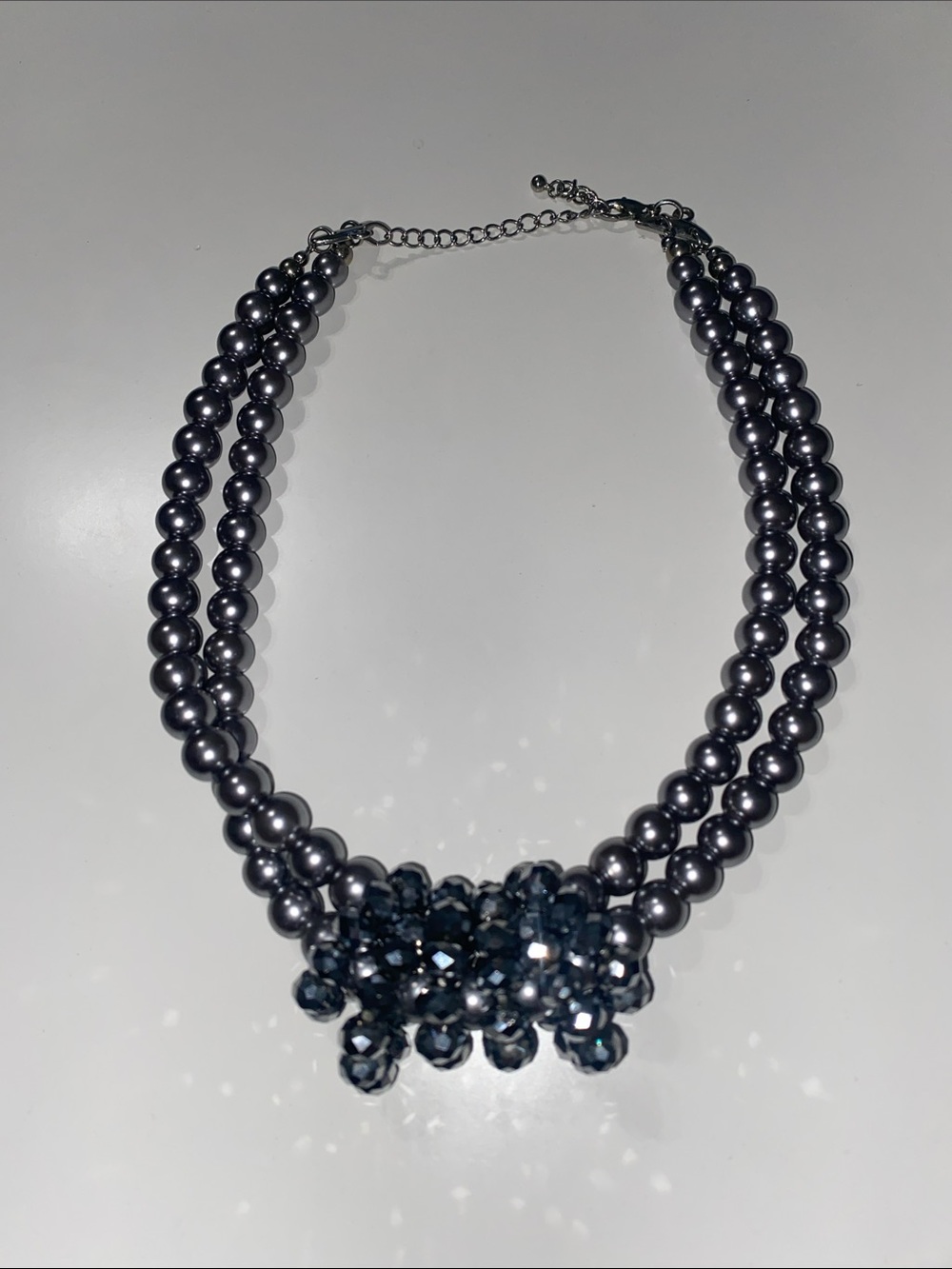 Y2K Chunky Silver Statement Necklace